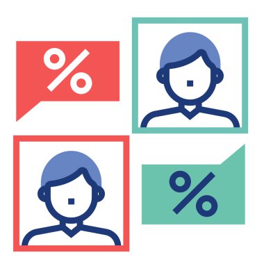 Müzakere Flatoutline illüstrasyon