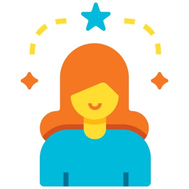 Etki unsuru kadın düz illüstrasyon