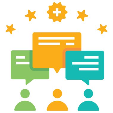 Etkili iletişim düz illüstrasyon