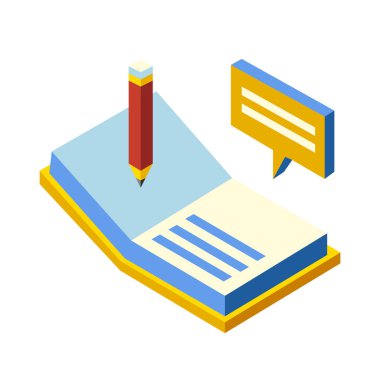 Takip bilgi izometrik çizimde