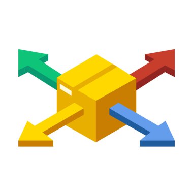 Dağıtım ağı izometrik çizimde