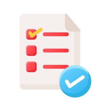 Sipariş listesi düz illüstrasyon