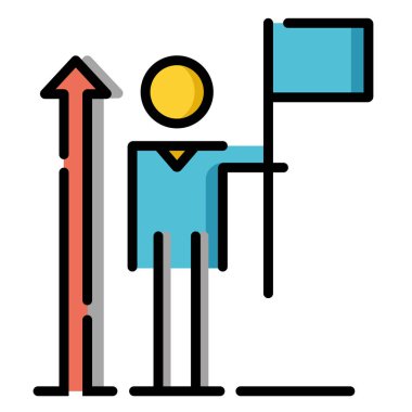 Kendini geliştirme Linecolor illüstrasyon