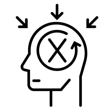 Kendini kınama hat illüstrasyon