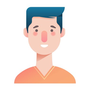 Erkek degrade illüstrasyon