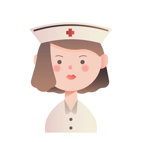 Nurse gradient illustration — Stock Vector