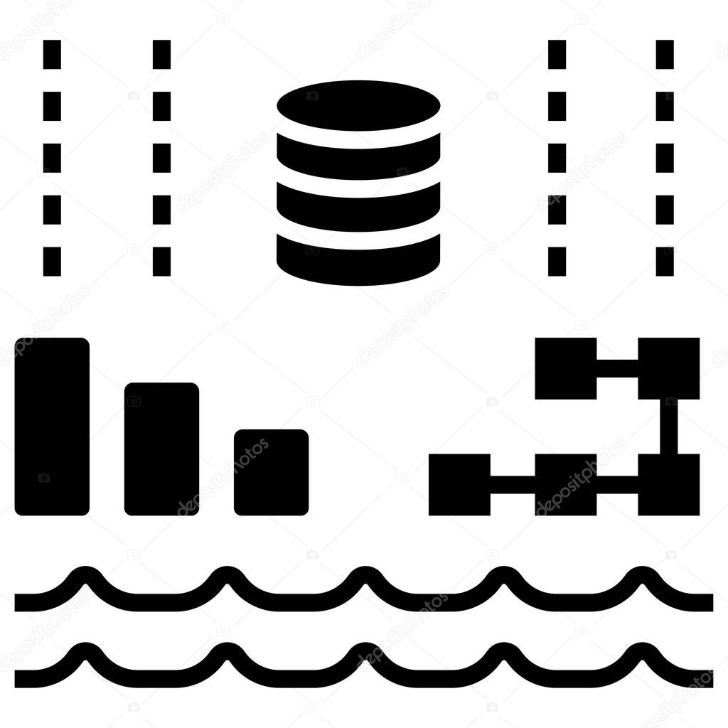 Data lake Solid illustration