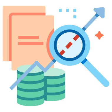 Akıllı analitik düz illüstrasyon