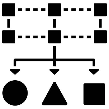 Veri sınıflandırma katı illüstrasyon