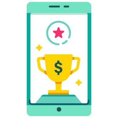 E-cüzdan noktası ve ödül promosyon düz illüstrasyon düz illüstrasyon