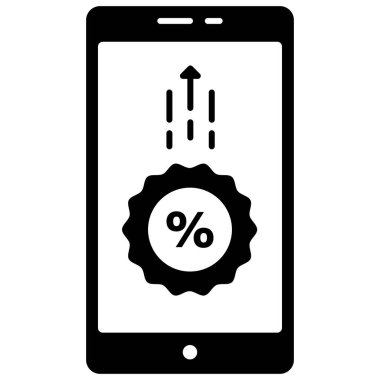 E-cüzdan indirim promosyon katı illüstrasyon