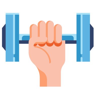 Egzersiz düz illüstrasyon çekmek