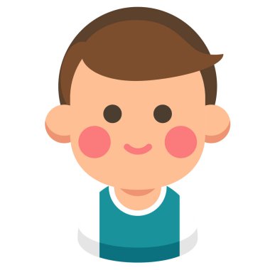 Kardeşim düz illüstrasyon