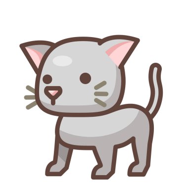 Kedi Linecolor illüstrasyon