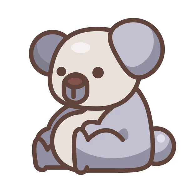 Koala LineColor ilustración — Vector de stock