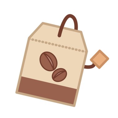 Kahve toz vektör çizim çizgi renk tasarımı