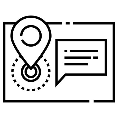 Adres satırı illüstrasyon