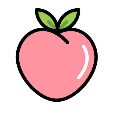 Şeftali Linecolor illüstrasyon