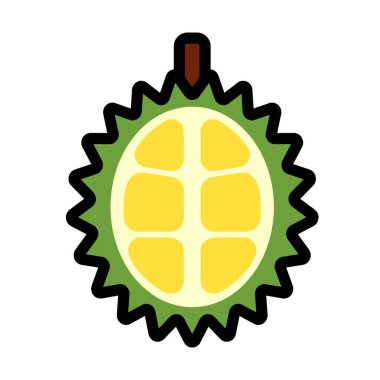 Yarım durian Linecolor illüstrasyon