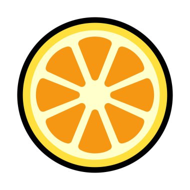 Yarım portakal Linecolor illüstrasyon