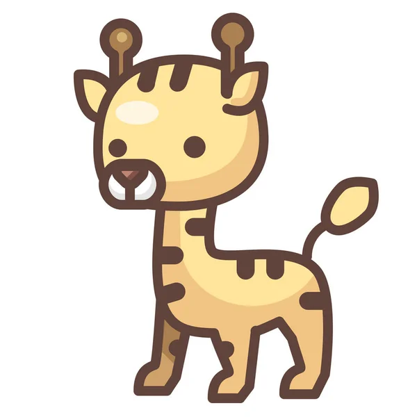 Illustration Giraff LineColor — Image vectorielle