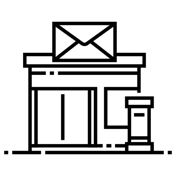 Иллюстрация почтового отделения — стоковый вектор