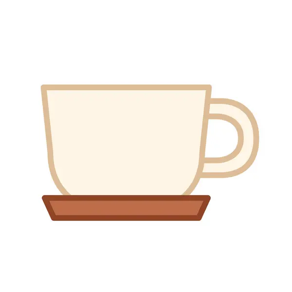 Une tasse de café LineColor illustration — Image vectorielle