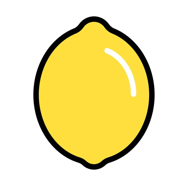 Lemon LineColor ilustração — Vetor de Stock
