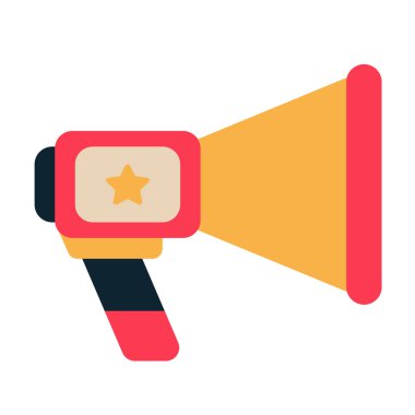 Megafon düz illüstrasyon