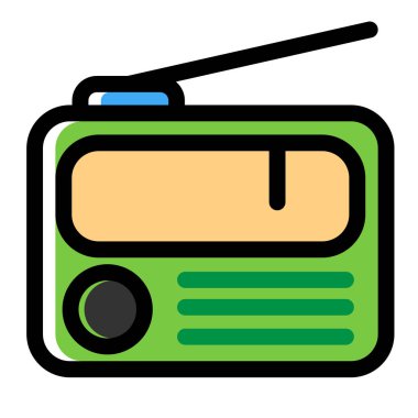 Radyo Linecolor illüstrasyon
