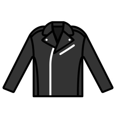 Deri ceket Linecolor illüstrasyon