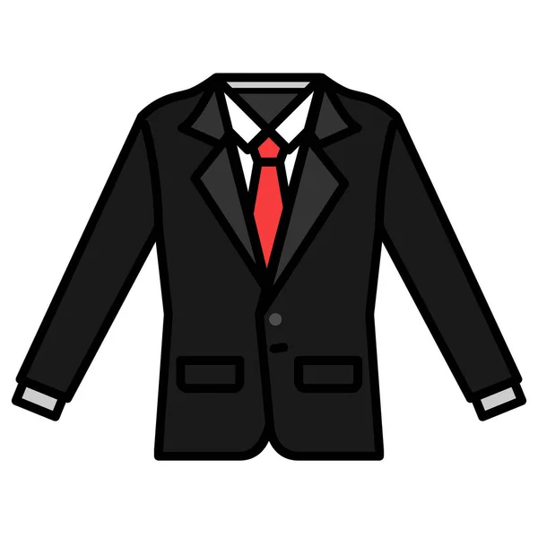 Suit LineColor illustration — Stock Vector