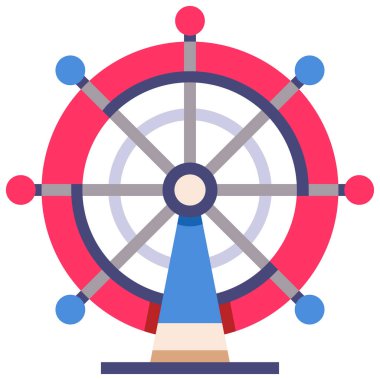 Londra göz düz illüstrasyon