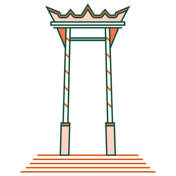 Obří houpačka Brahmin Linecolor ilustrace — Stockový vektor