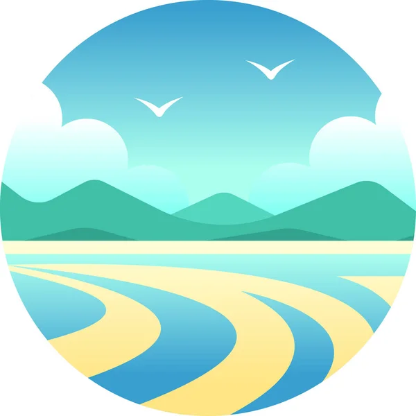 Νησιά Whitsunday διαβάθμισης εικονογράφηση — Διανυσματικό Αρχείο
