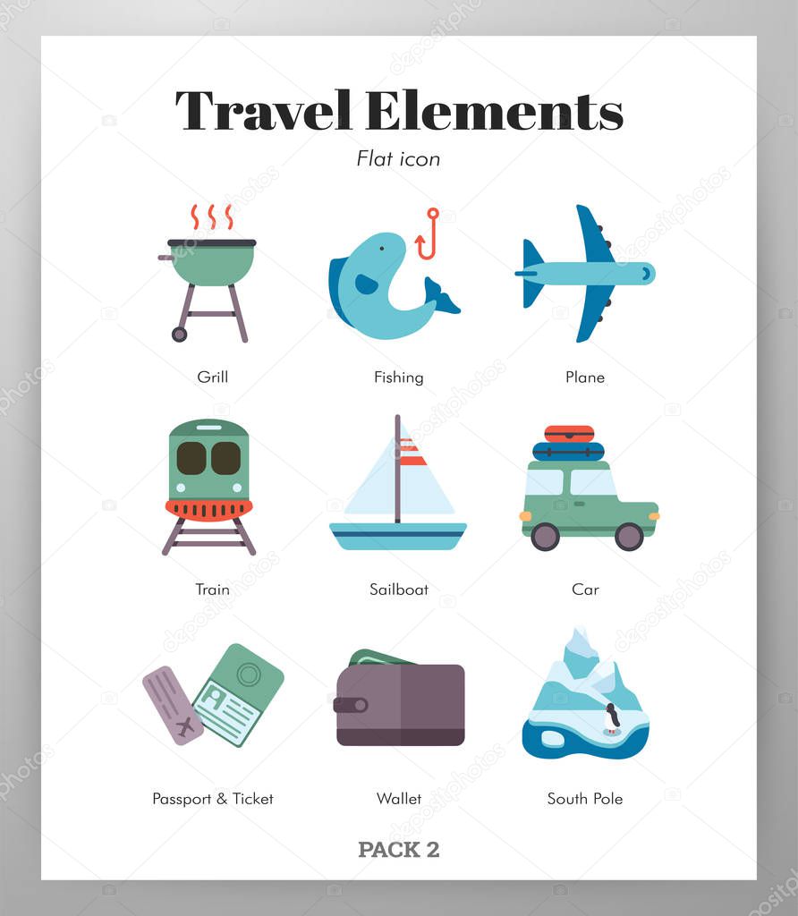 Travel elements flat pack