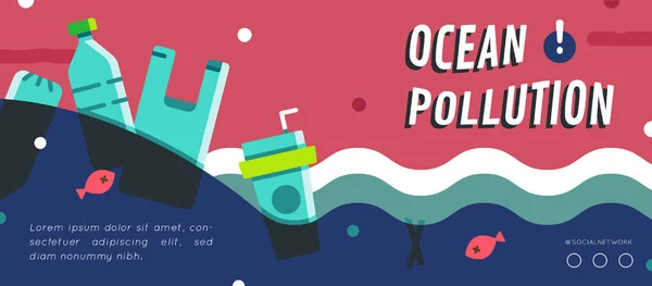 Okyanus kirliliği afiş düzeni