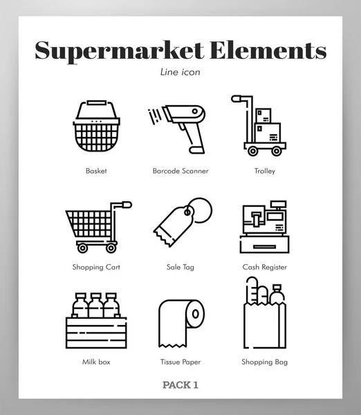 Süpermarket elemanları Line paketi