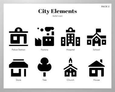 Şehir elemanları Katı paketi