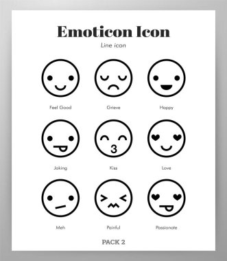 İfade simgeleri Çizgi paketi