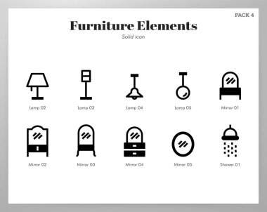 Mobilya elemanları Katı paket