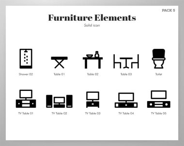 Mobilya elemanları Katı paket