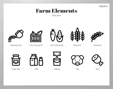 Çiftlik elemanları Çizgi paketi