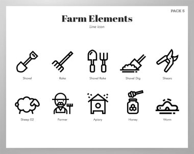 Çiftlik elemanları Çizgi paketi