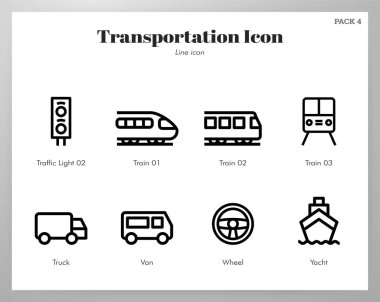 Ulaşım simgeleri Hat paketi