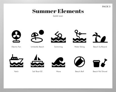 Yaz tatili elemanları Katı paketi