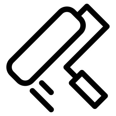 Bir boya fırçasının vektör illüstrasyonu