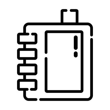 Bir dizüstü bilgisayarın vektör illüstrasyonu