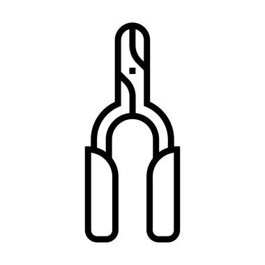 Araç çizgisi simgesinin vektör illüstrasyonu 