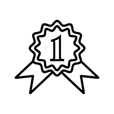 Altın madalyanın vektör illüstrasyonu